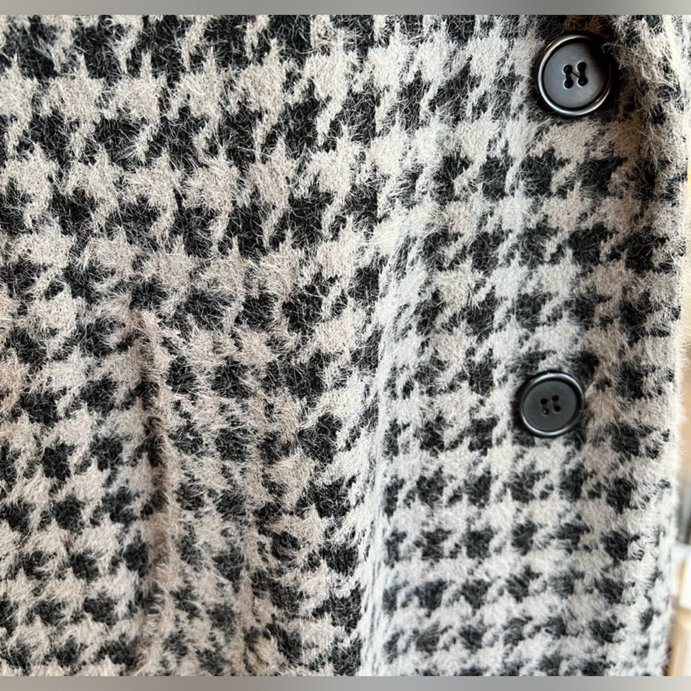 Max Studio Houndstooth Pattern Duster 🩶🖤🤍 - Picture 10 of 14